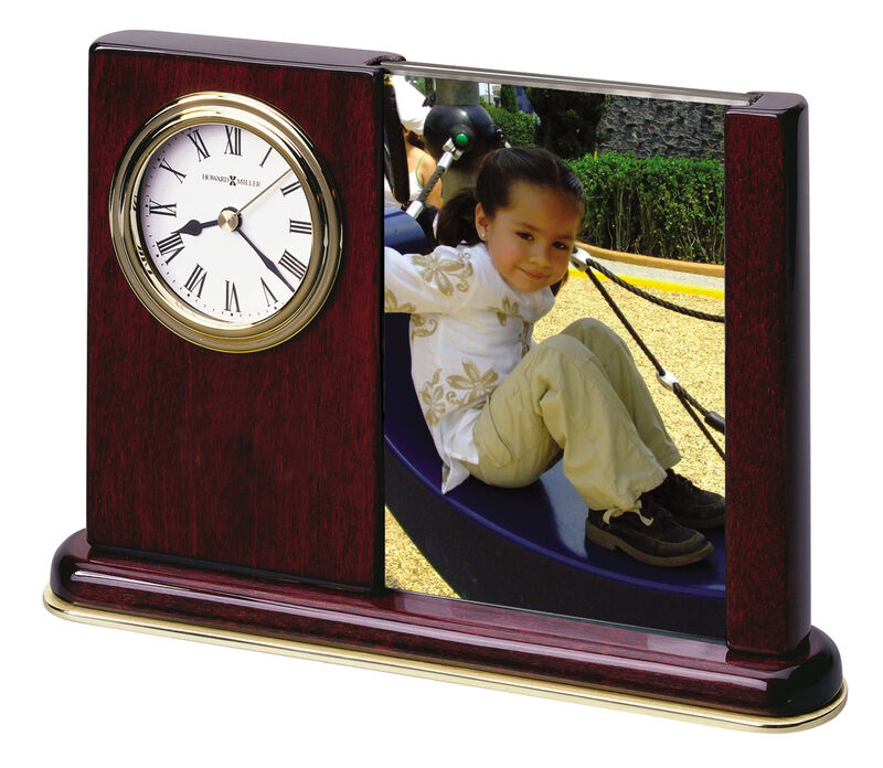 Howard Miller 645498 Howard Miller Portrait Caddy Tabletop Clock 645498 Rosewood image number 0