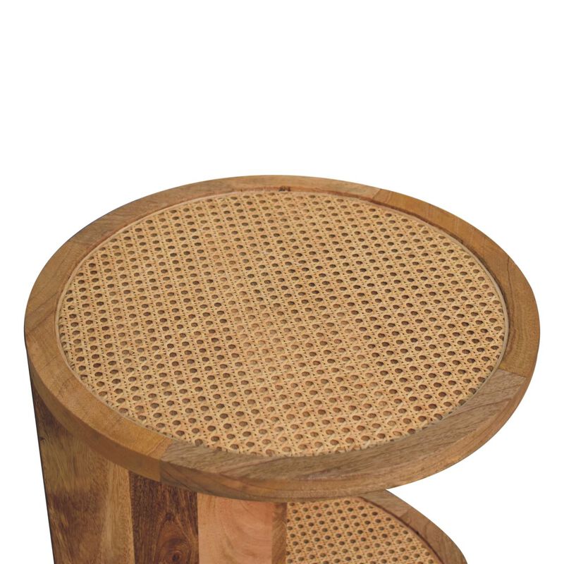 Artisan Furniture Solid Wood Close-knit Corner End Table
