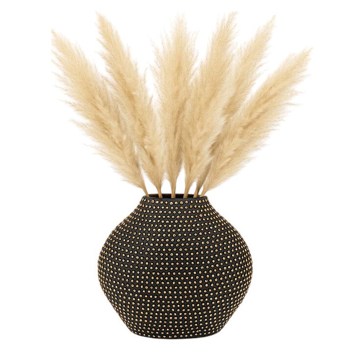 Ceramic 16" Beaded Vase