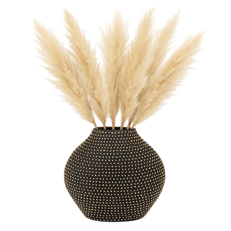 Ceramic 16" Beaded Vase image number 1