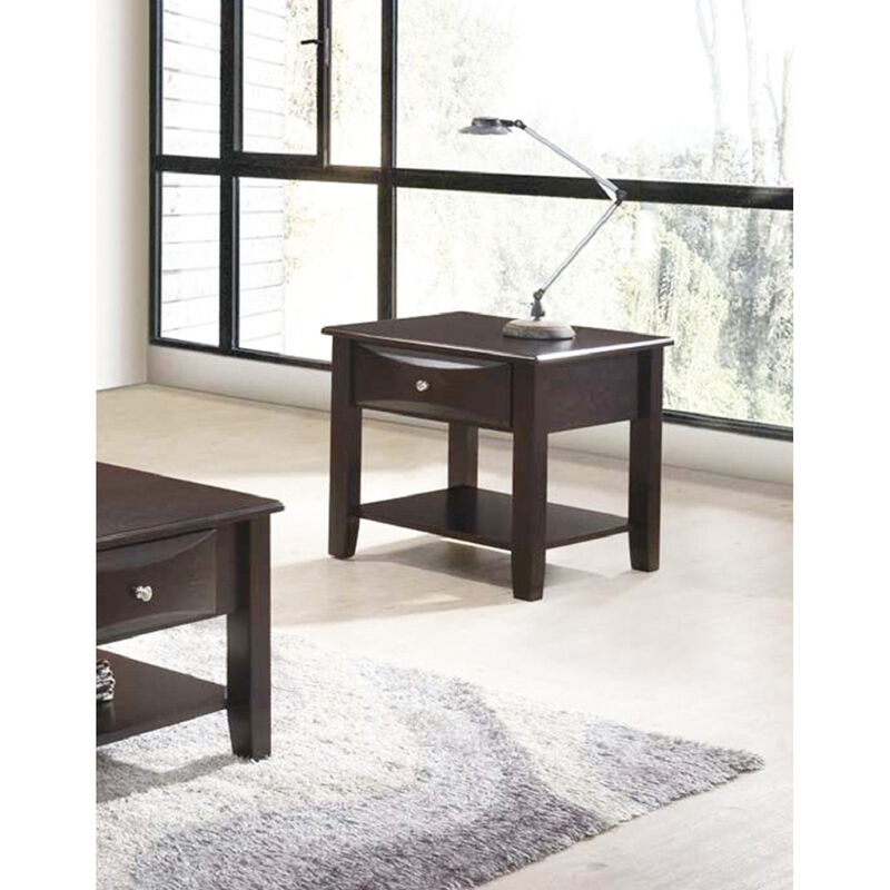 Streamdale End Table Of One Drawer In Brown image number 3