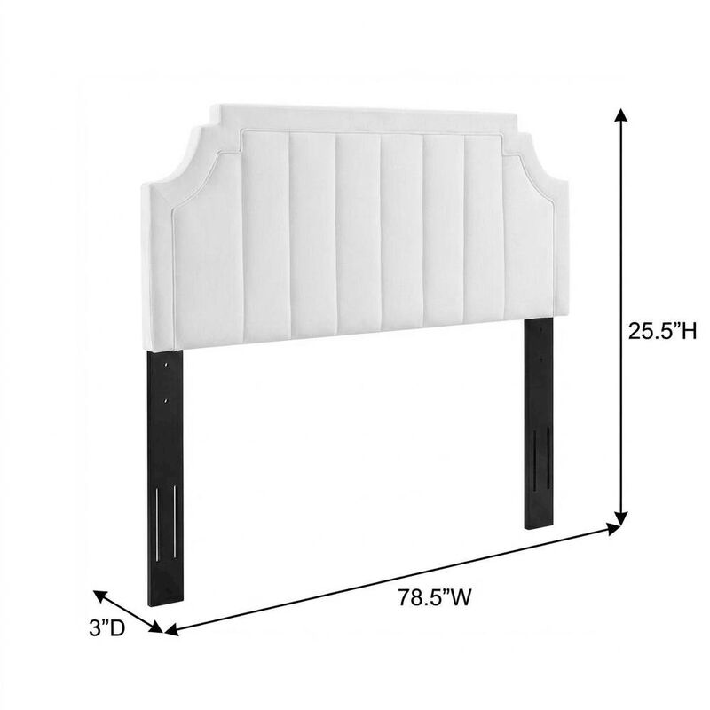 Channel Tufted Performance Velvet King/California King Headboard, Plush Padding image number 3