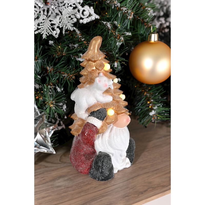 Twinkle Tree Gnome with Bear