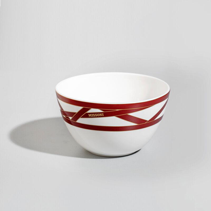 Rice Bowls NASTRI BORDEAUX Set of 2, diam. 4.45", H 2.36" image number 2