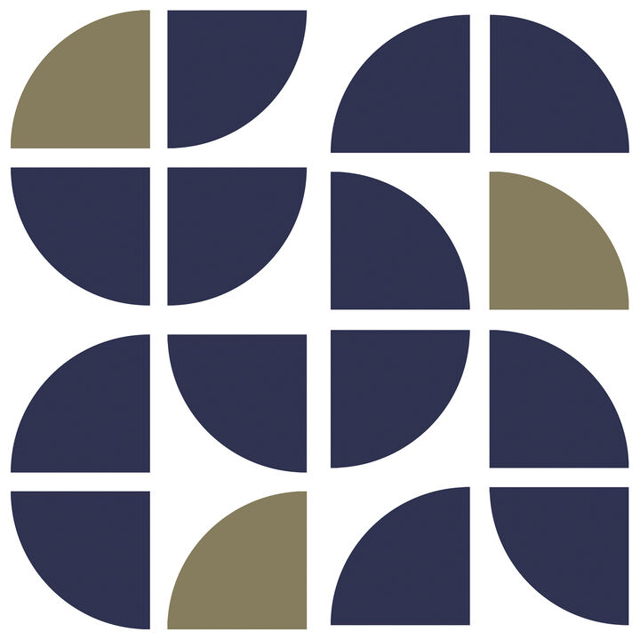 Mod Geo Crescents Peel and Stick Wallpaper