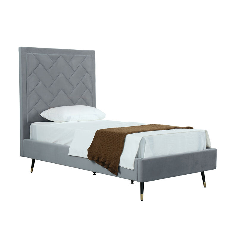 Crosby Gray Twin Bed
