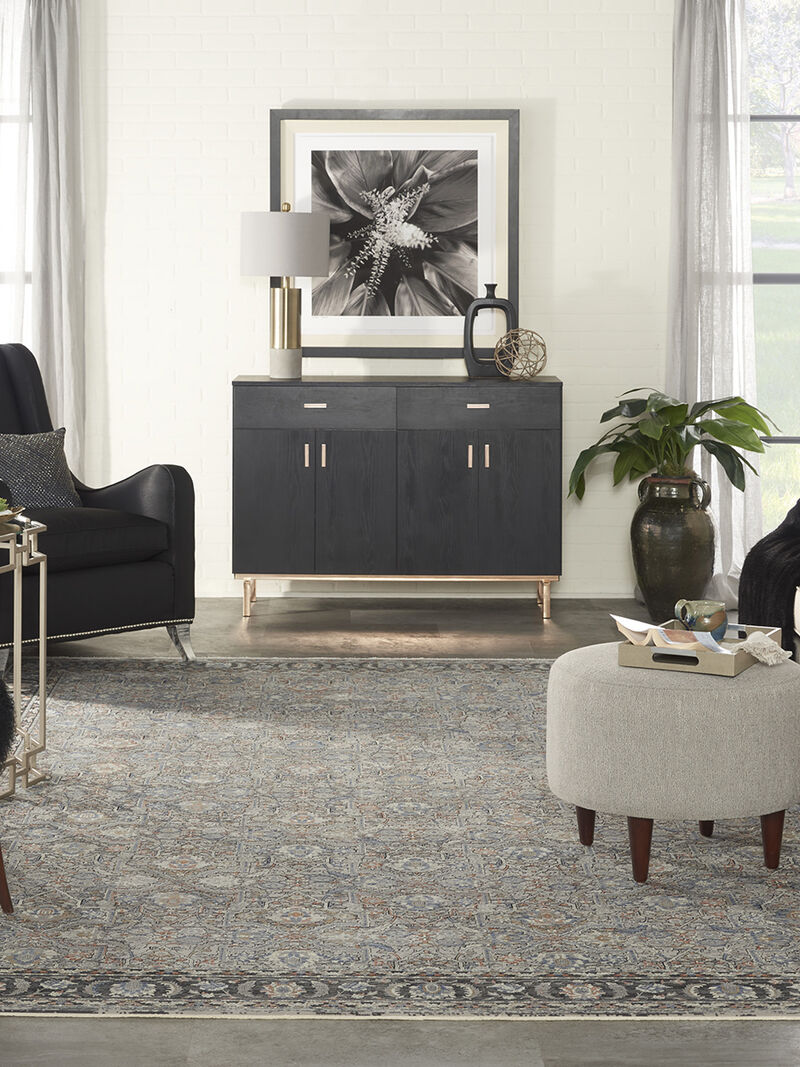 Starry Nights STN10 Gray/Navy 8'6" x 11'6" Rug