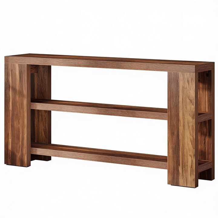 Tribesigns Modern 3-Tier Wood Console Table