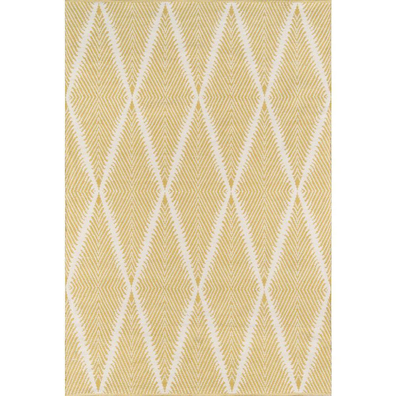 Erin Gates Contemporary Rectangle Area Rug, Citron, 7'6 X 9'6
