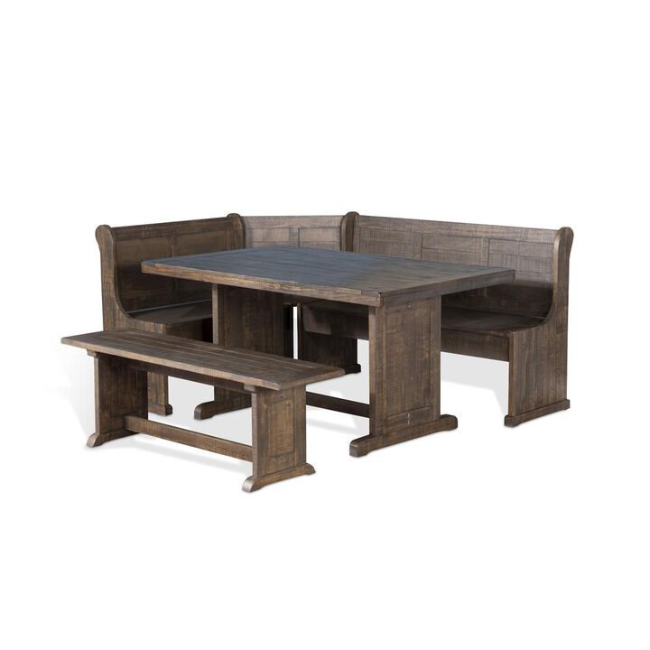 Sunny Designs Wood Breakfast Nook Dining Set