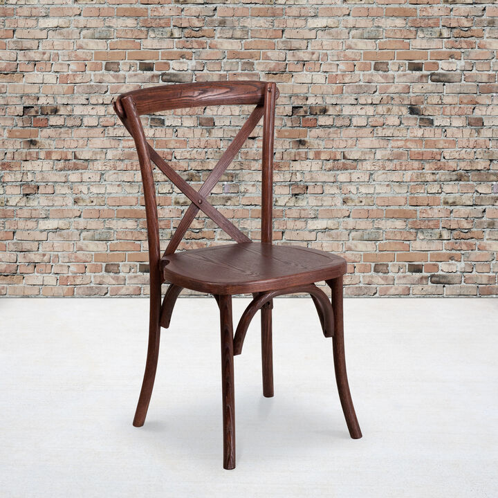 Wood Cross Back Chairs