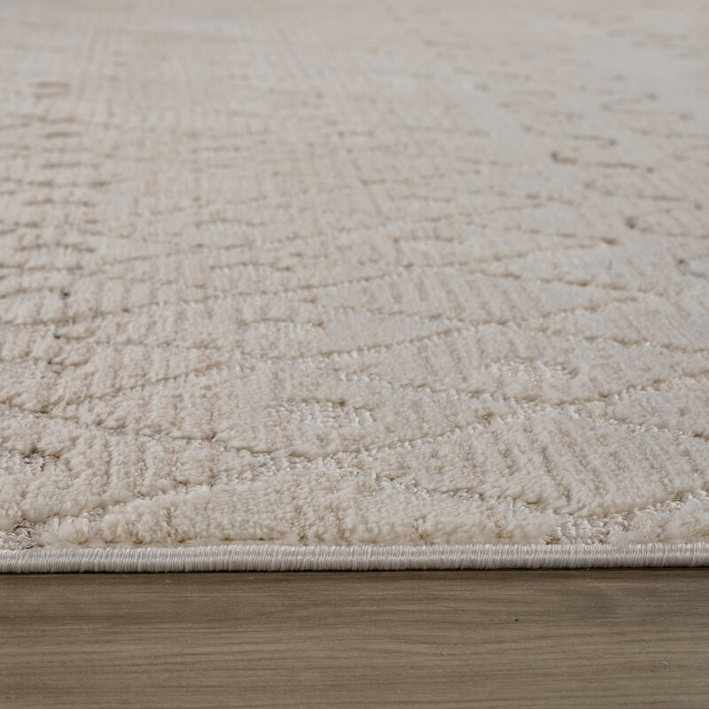 Rug Branch Satori Contemporary Boho Beige Cream Indoor Area Rug