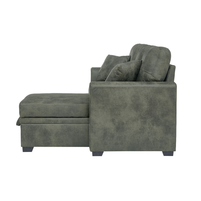 Jomple Foil Fabric Sectional Sleeper sofa image number 8