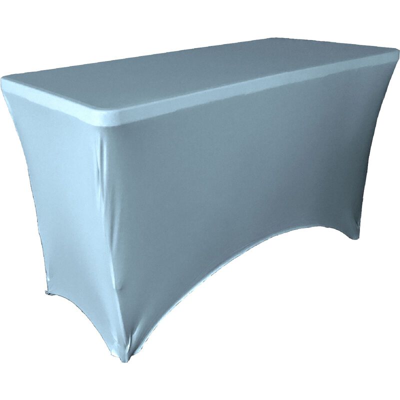 Fitted Rectangular Spandex Tablecloth for Weddings, Trade Shows and Parties image number 0