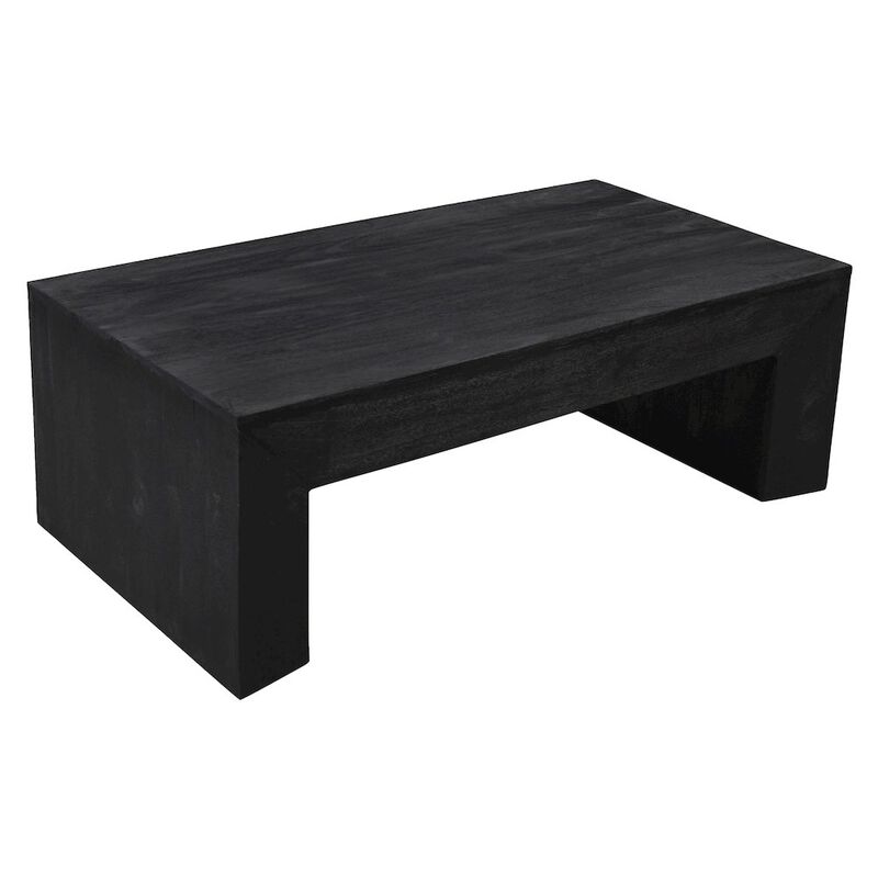 Goliath Cocktail Table in Charcoal Gray on Solid Mango Wood