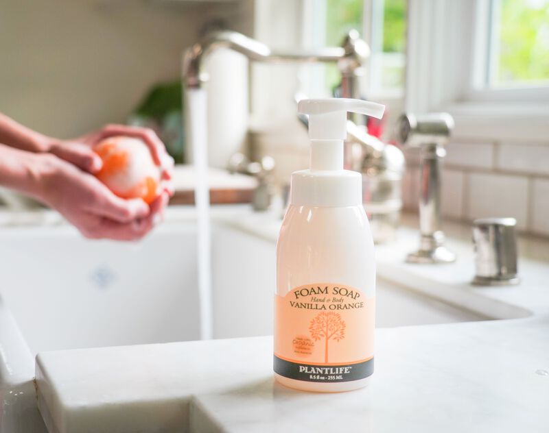 Plantlife Foam Soap Pump - Vanilla Orange image number 3