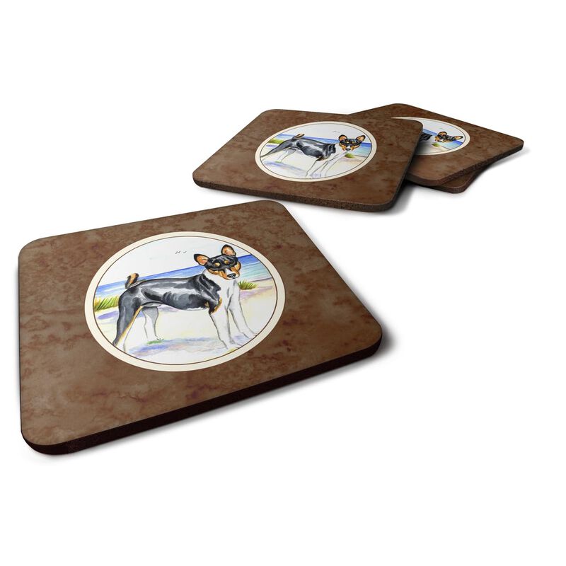 Caroline's Treasures 7109FC Basenji Foam Coasters (Set of 4), 3.5, Multicolor image number 0