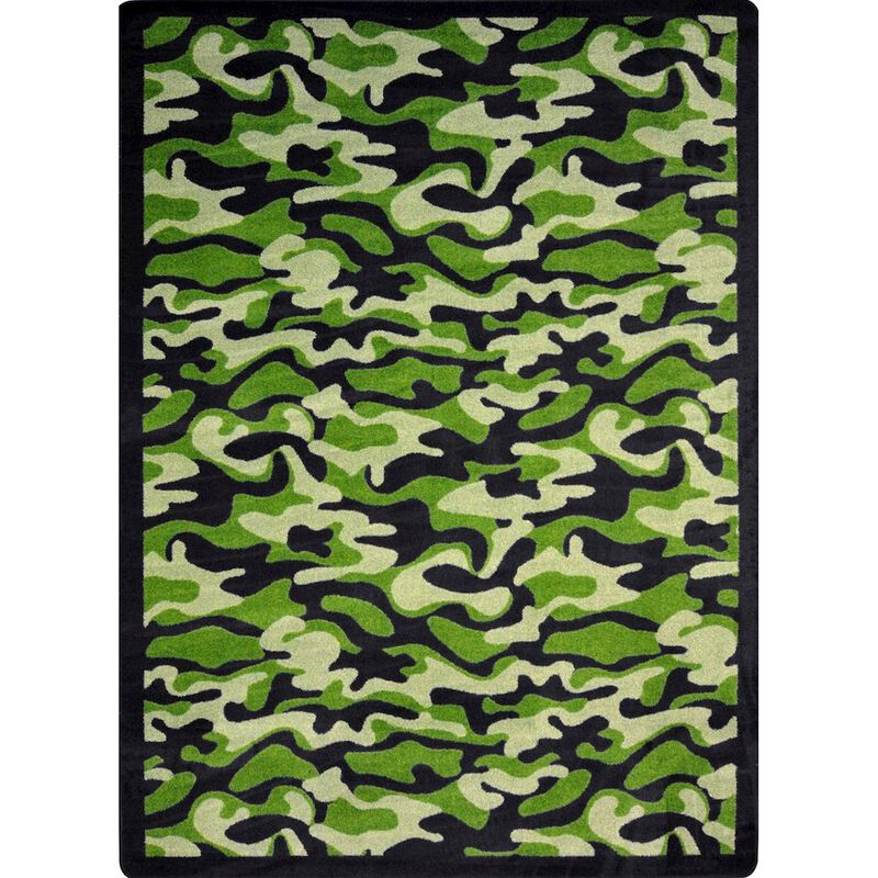 Joy Carpets Kaleidoscope Funky Camo 10'9 x 13'2 Area Rug in Color Desert