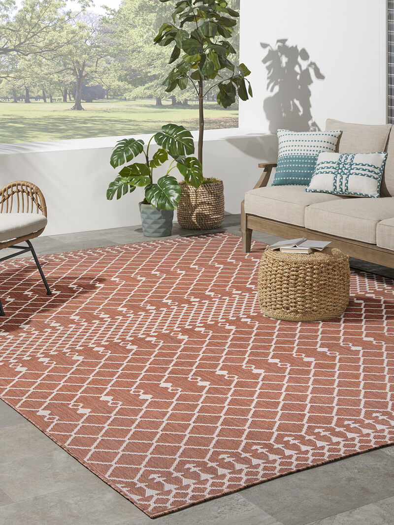 Positano POS02 Terracotta 8' x 10' Rug