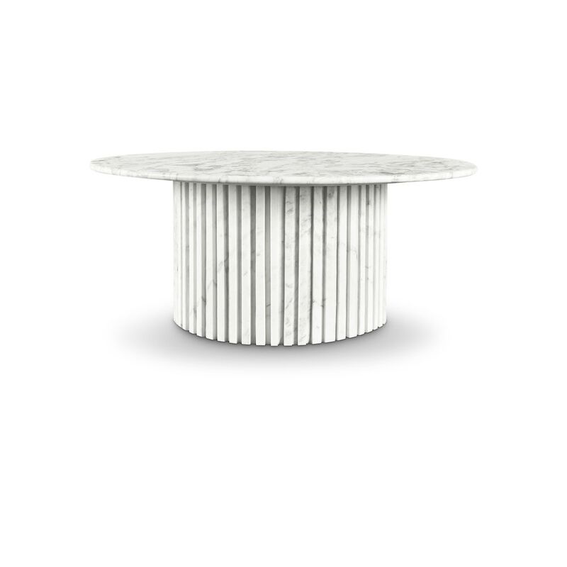 Meridian Furniture Genoa White Coffee Table