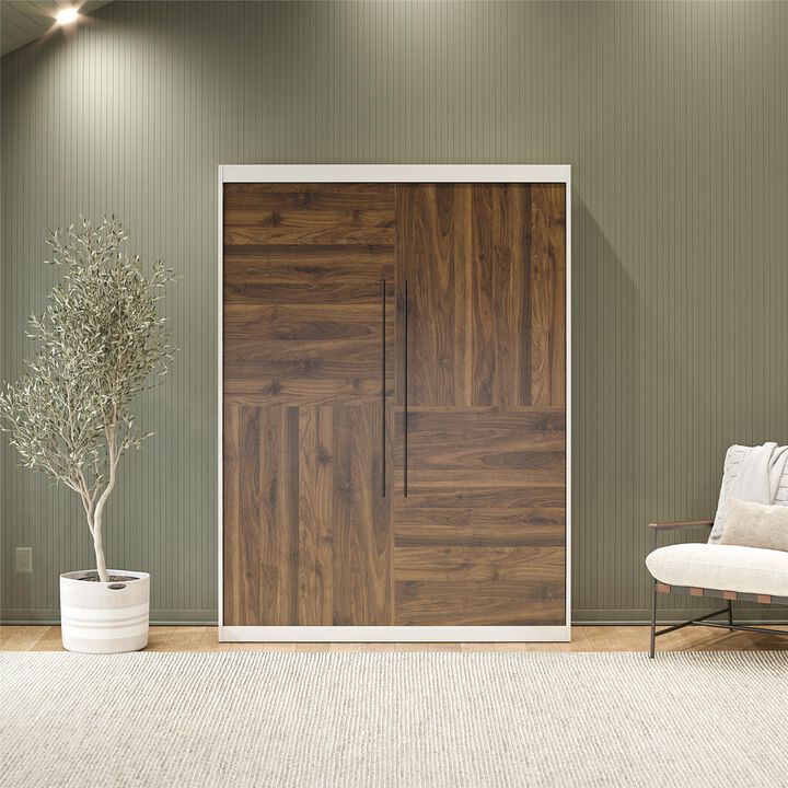 Signature Sleep Pinnacle 2-Tone Full Size Murphy Bed with Decorative Door Front