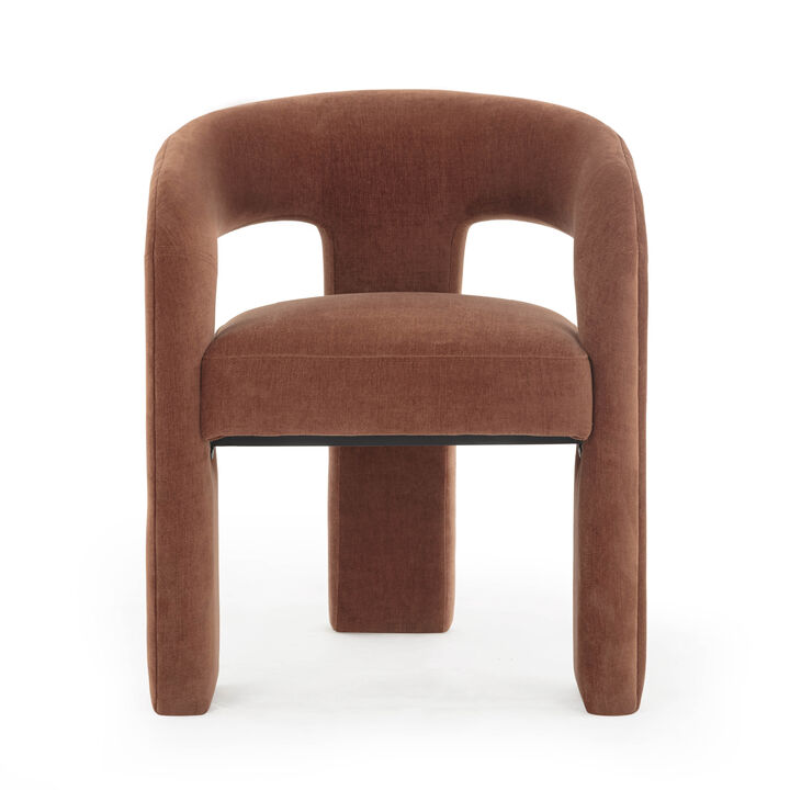Malone Taupe Performance Chenille Dining Chair