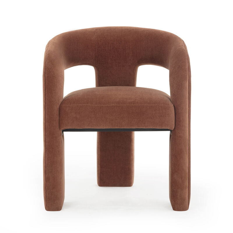 Malone Taupe Performance Chenille Dining Chair image number 0
