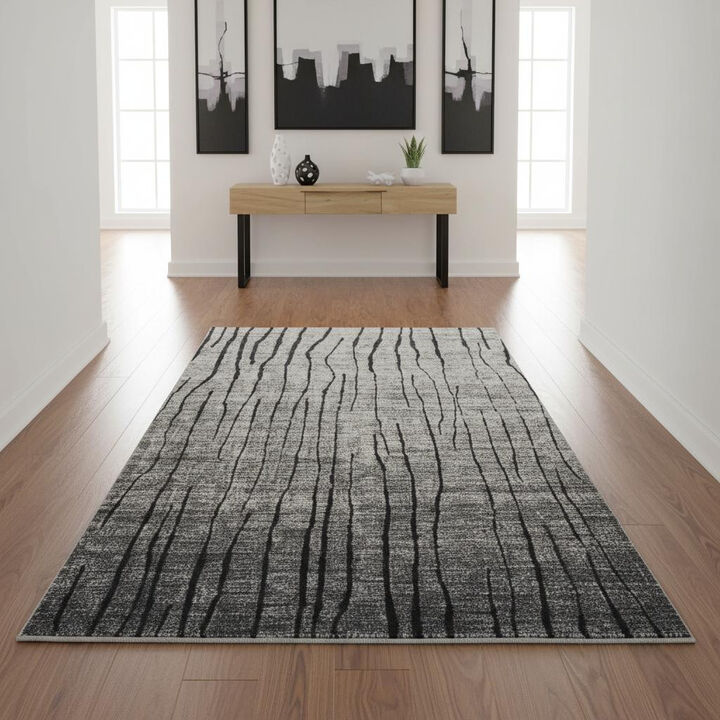 Abstract Power Loom Area Rug