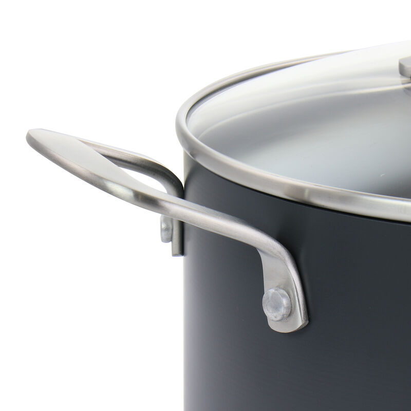 Martha Stewart 10 Piece Nonstick Hard Aluminum Cookware Set in Matte Black