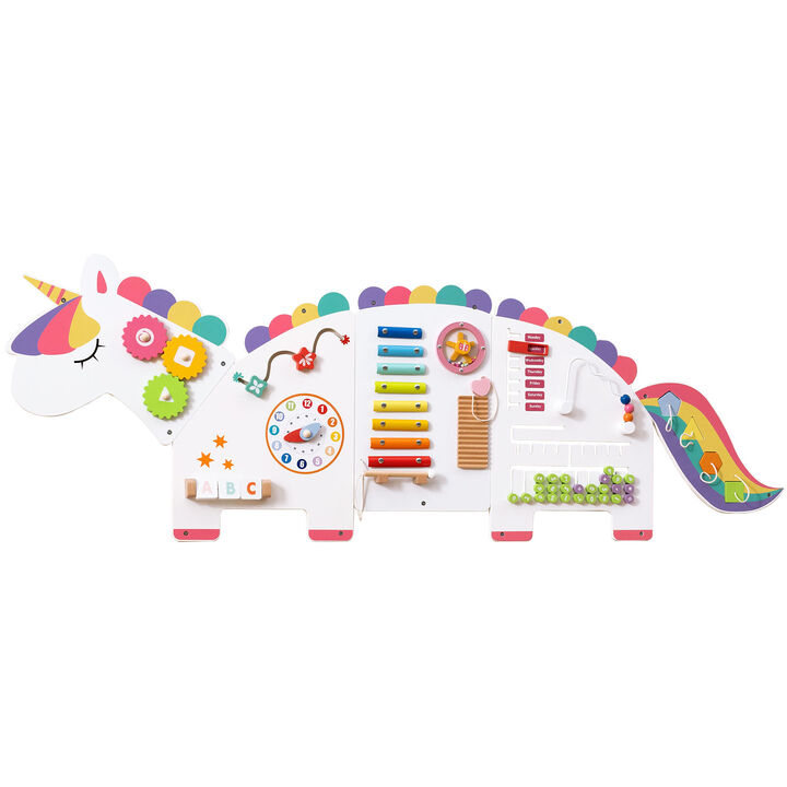 Dinosaur Busy Board 11-in-1 Activity Wall Panels for Education & Early Development
