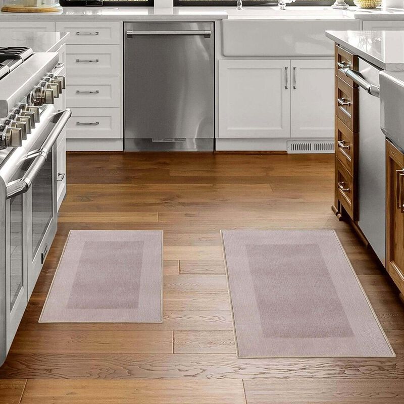 Soft Modern Bathroom Rug Set with Durable Non Slip Backing image number 2