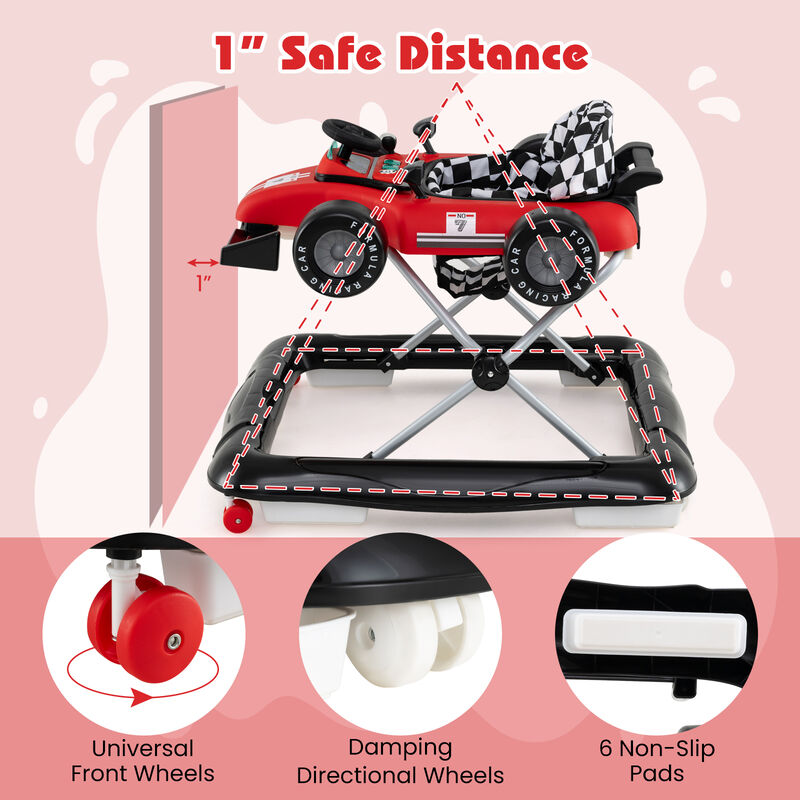 4-in-1 Baby Walker and Activity Center – Music, Adjustable Height & Interactive Play