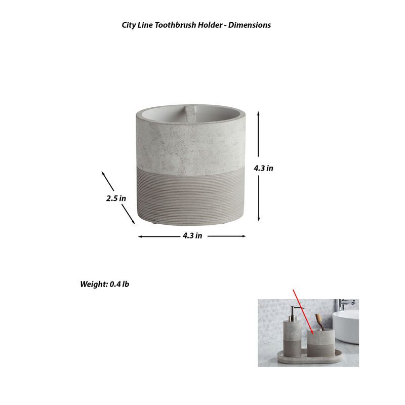 City Line 3-Piece Bathroom Accessory Set image number 3