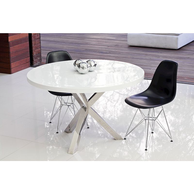 Pangea Home Remi Dining Table White