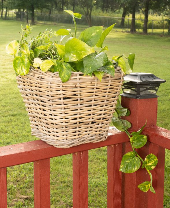 Saboga Home&trade; Square Tapered Planter with Plastic Insert