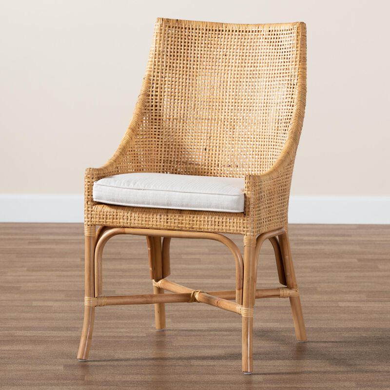 Bali & Pari Bella Modern Natural Rattan Dining Chair