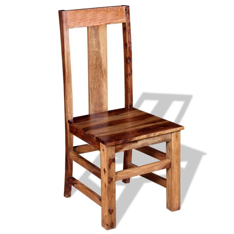 vidaXL Dining Chairs 4 pcs Solid Sheesham Wood