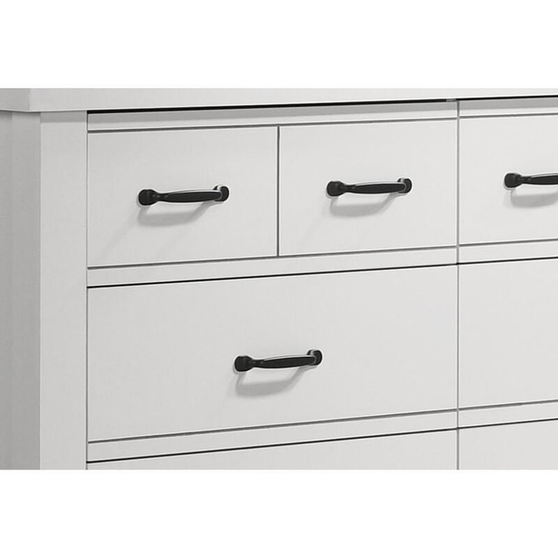 Lilola Home Cassini White 6-Drawer Dresser