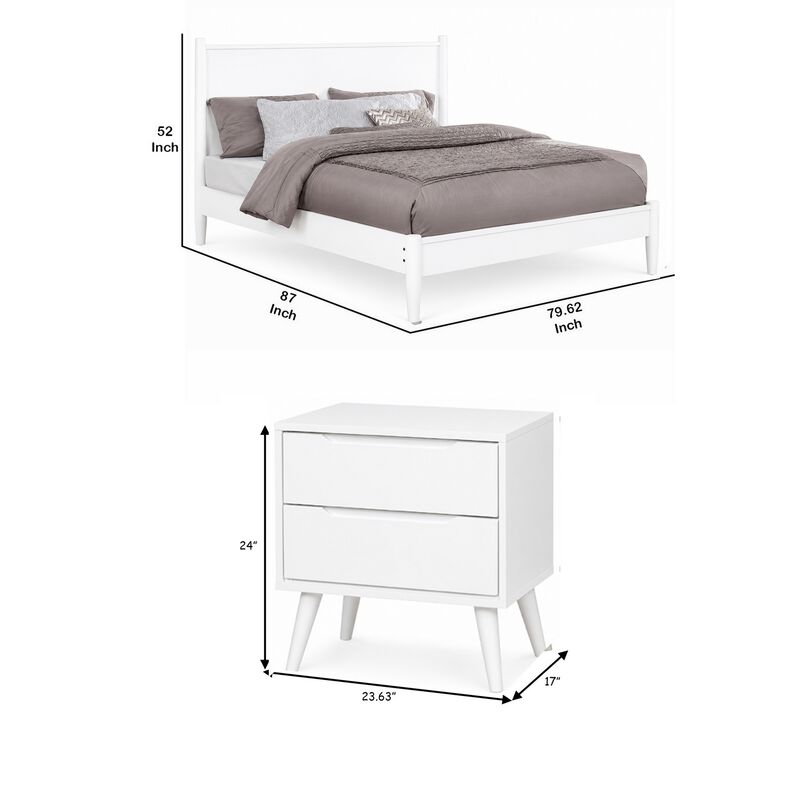 Bedroom Set, 2 Piece Set with Nightstand image number 7