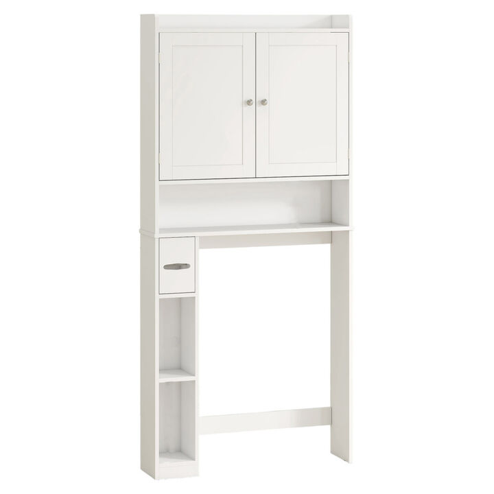 Wall-Mounted Bathroom Cabinet with Mirror and Storage Shelves