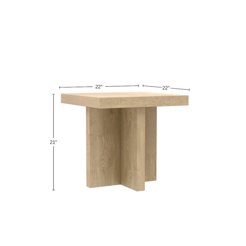 Alpine Furniture Donte End Table image number 2