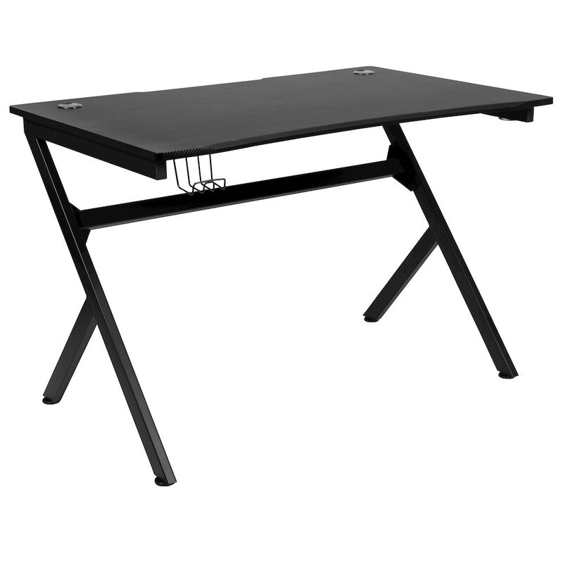 Flash Furniture Black Gaming Desk and Footrest Reclining Gaming Chair Set image number 7