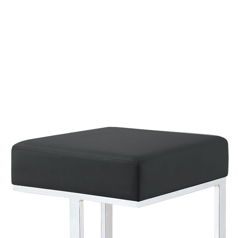 Metal Counter Height Stool, Black