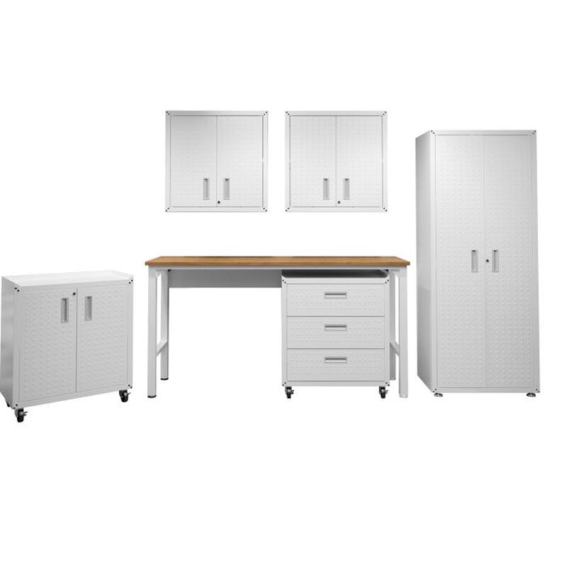 Fortress White 6-Piece Garage Set