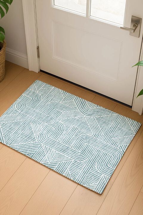 The Reserve TR14 Teal 20" x 30" Rug