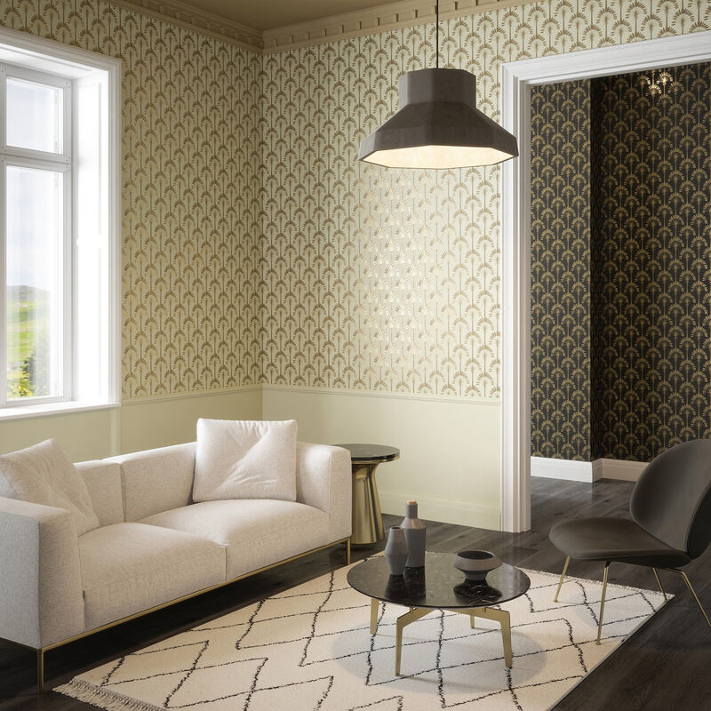 Sylvia Gold Palm Palace Wallpaper image number 3