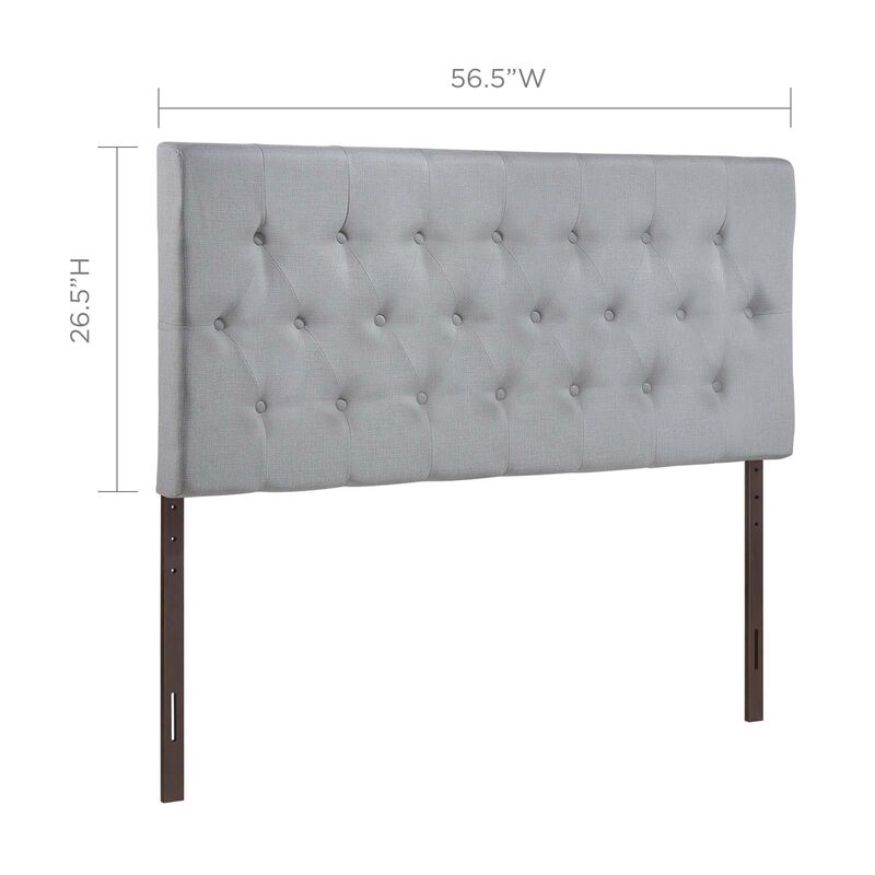 Modway - Clique Full Upholstered Fabric Headboard Sky Gray