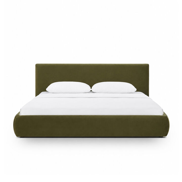 Isla Green Performance Velvet King Bed