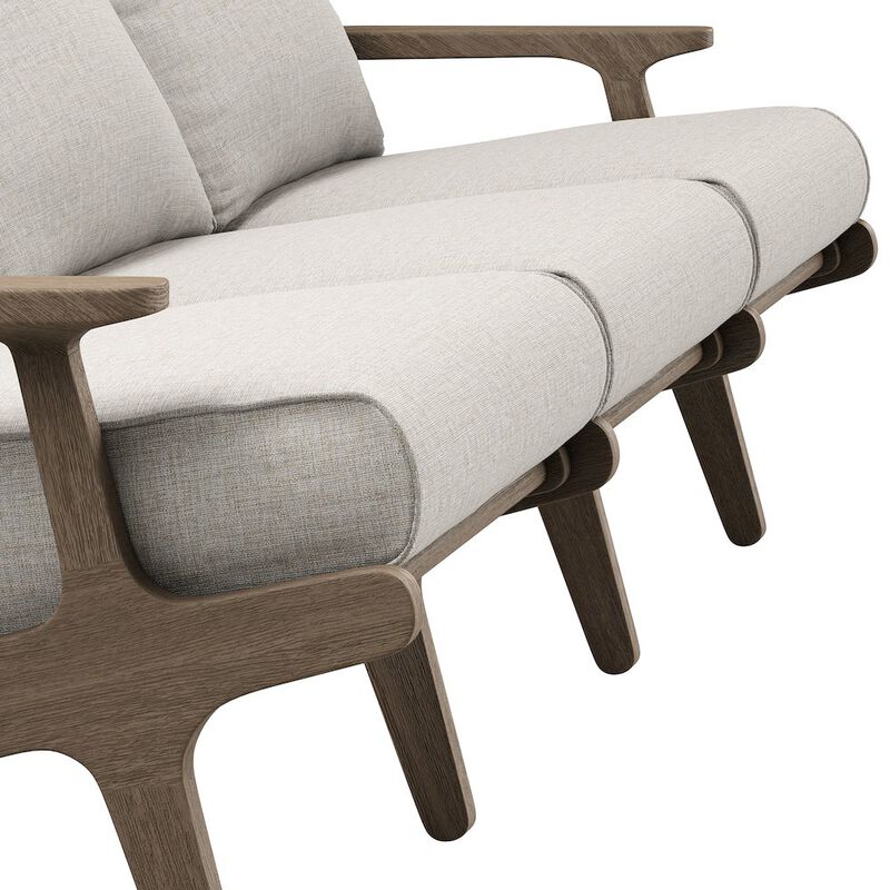 Saratoga Outdoor Patio Teak Sofa image number 6