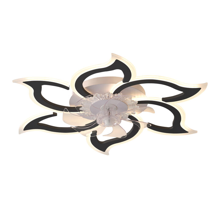 ELEMENT ACE Modern Ceiling Fan with Remote Control, 6 Speed Settings and Adjustable Lighting